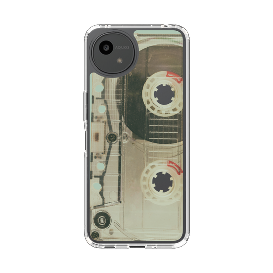 Slim Protection Case［ RETORO CASSETTE TAPE - Skeleton Red ］