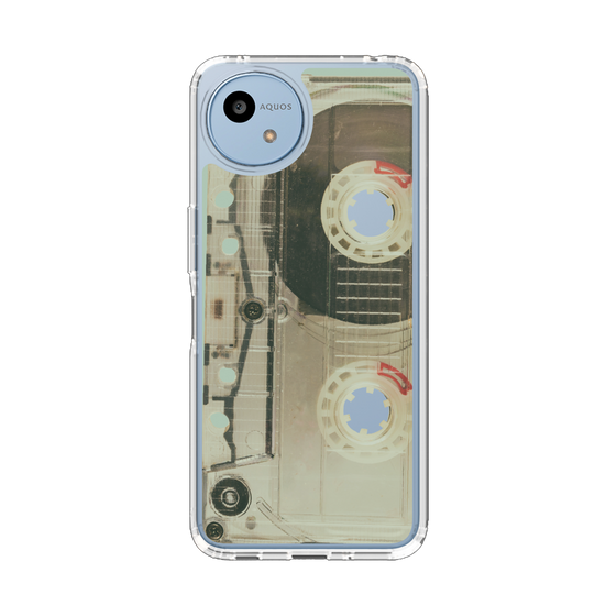 Slim Protection Case［ RETORO CASSETTE TAPE - Skeleton Red ］