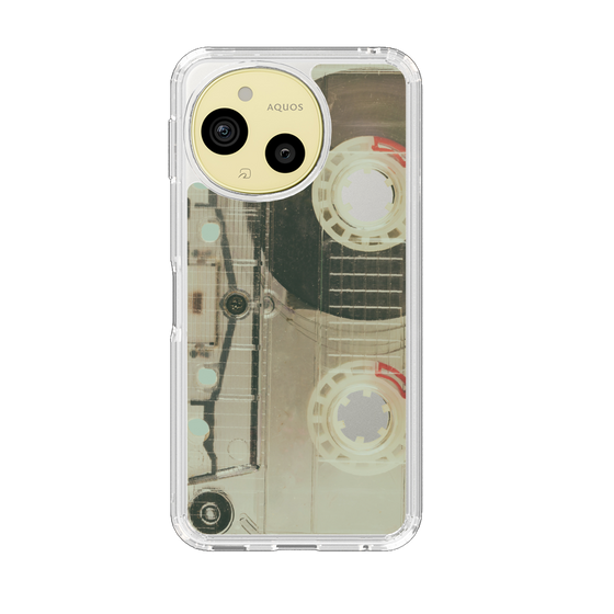 Slim Protection Case［ RETORO CASSETTE TAPE - Skeleton Red ］