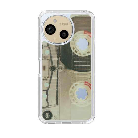 Slim Protection Case［ RETORO CASSETTE TAPE - Skeleton Red ］
