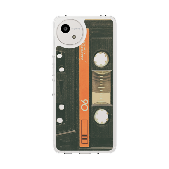 Slim Protection Case［ RETORO CASSETTE TAPE - Opacity Black ］