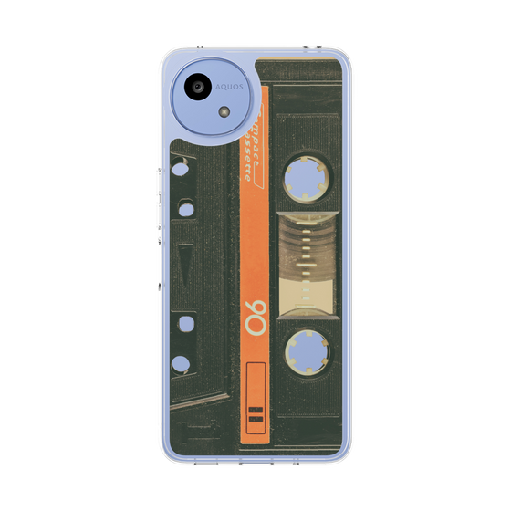 Slim Protection Case［ RETORO CASSETTE TAPE - Opacity Black ］
