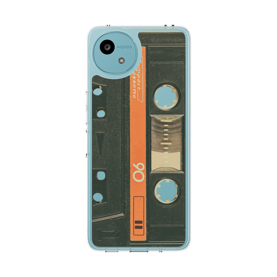 Slim Protection Case［ RETORO CASSETTE TAPE - Opacity Black ］