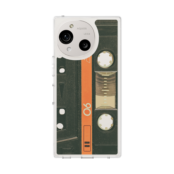 Slim Protection Case［ RETORO CASSETTE TAPE - Opacity Black ］
