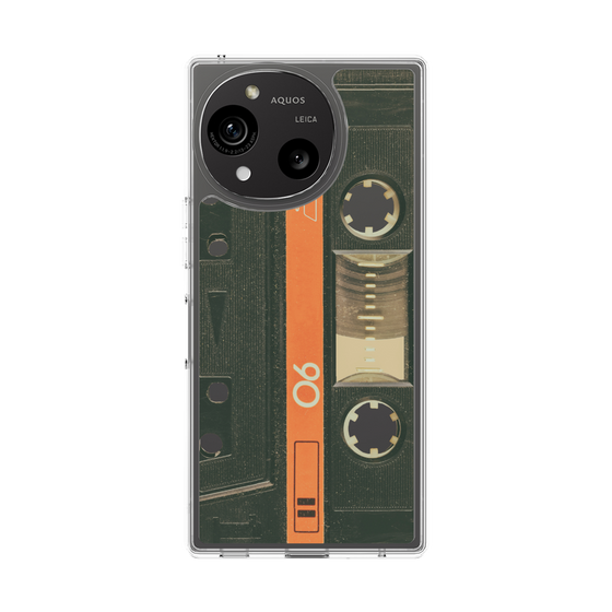 Slim Protection Case［ RETORO CASSETTE TAPE - Opacity Black ］