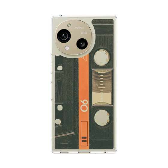 Slim Protection Case［ RETORO CASSETTE TAPE - Opacity Black ］