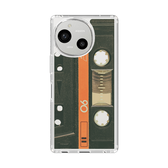 Slim Protection Case［ RETORO CASSETTE TAPE - Opacity Black ］