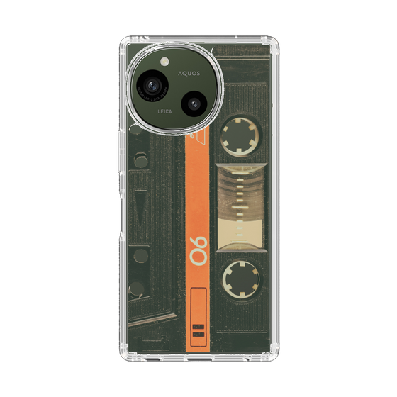 Slim Protection Case［ RETORO CASSETTE TAPE - Opacity Black ］