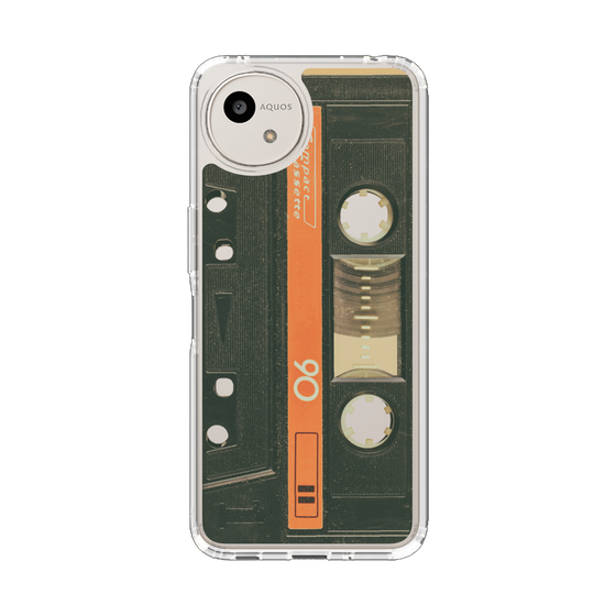 Slim Protection Case［ RETORO CASSETTE TAPE - Opacity Black ］