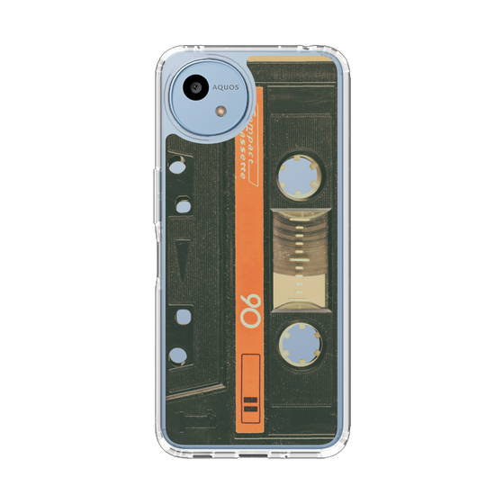 Slim Protection Case［ RETORO CASSETTE TAPE - Opacity Black ］