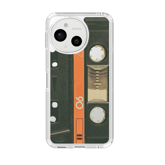 Slim Protection Case［ RETORO CASSETTE TAPE - Opacity Black ］