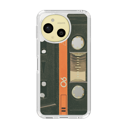 Slim Protection Case［ RETORO CASSETTE TAPE - Opacity Black ］