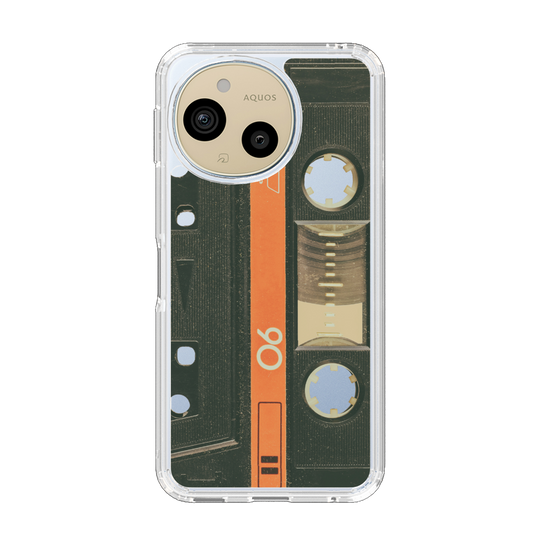 Slim Protection Case［ RETORO CASSETTE TAPE - Opacity Black ］