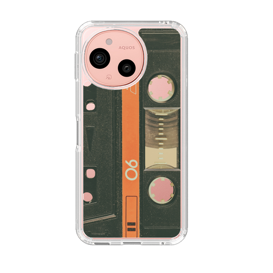 Slim Protection Case［ RETORO CASSETTE TAPE - Opacity Black ］