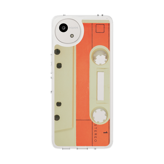 Slim Protection Case［ RETORO CASSETTE TAPE - Opacity White ］