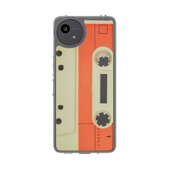 Slim Protection Case［ RETORO CASSETTE TAPE - Opacity White ］