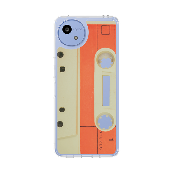 Slim Protection Case［ RETORO CASSETTE TAPE - Opacity White ］