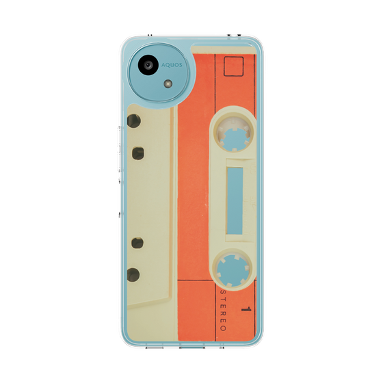 Slim Protection Case［ RETORO CASSETTE TAPE - Opacity White ］