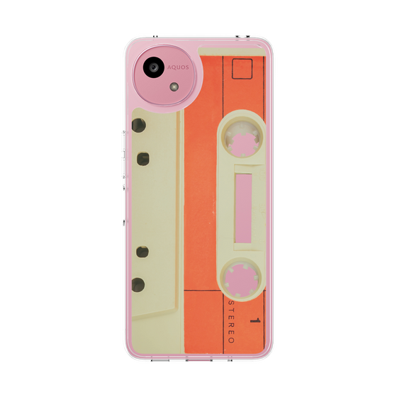 Slim Protection Case［ RETORO CASSETTE TAPE - Opacity White ］