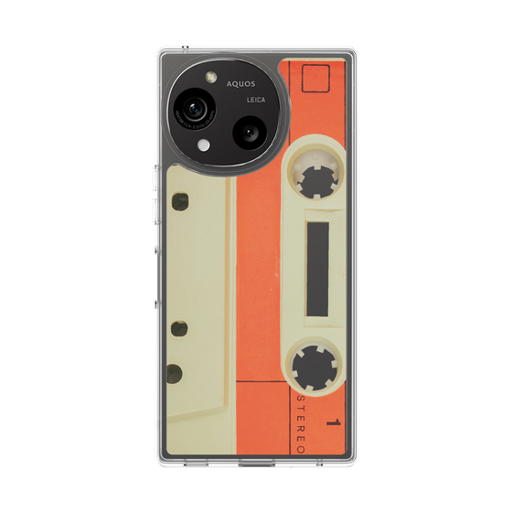 Slim Protection Case［ RETORO CASSETTE TAPE - Opacity White ］