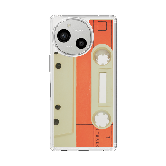 Slim Protection Case［ RETORO CASSETTE TAPE - Opacity White ］