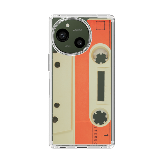 Slim Protection Case［ RETORO CASSETTE TAPE - Opacity White ］