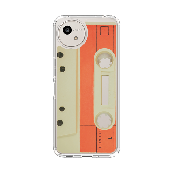 Slim Protection Case［ RETORO CASSETTE TAPE - Opacity White ］