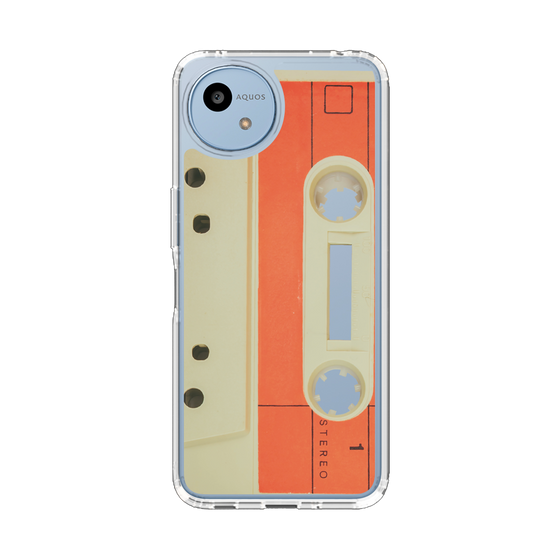 Slim Protection Case［ RETORO CASSETTE TAPE - Opacity White ］