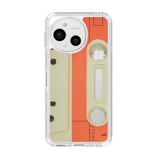 Slim Protection Case［ RETORO CASSETTE TAPE - Opacity White ］