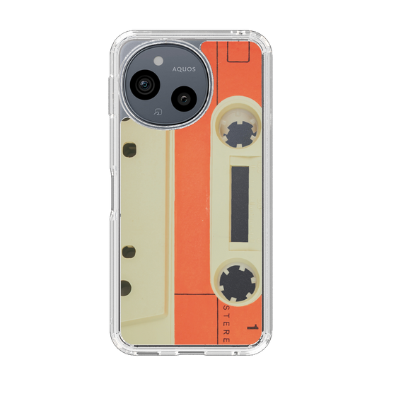 Slim Protection Case［ RETORO CASSETTE TAPE - Opacity White ］
