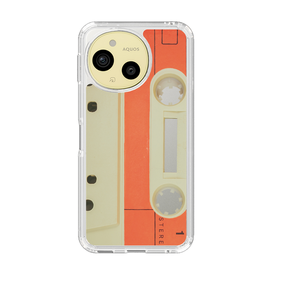 Slim Protection Case［ RETORO CASSETTE TAPE - Opacity White ］
