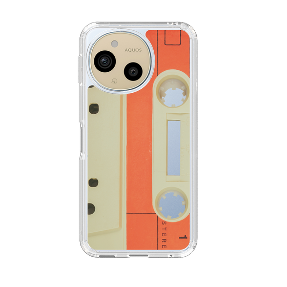 Slim Protection Case［ RETORO CASSETTE TAPE - Opacity White ］