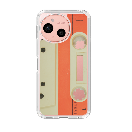 Slim Protection Case［ RETORO CASSETTE TAPE - Opacity White ］