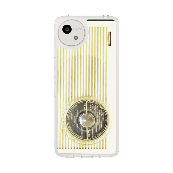 Slim Protection Case［ RETORO RADIO - White ］