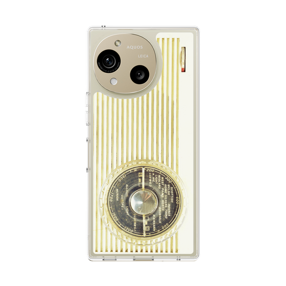 Slim Protection Case［ RETORO RADIO - White ］