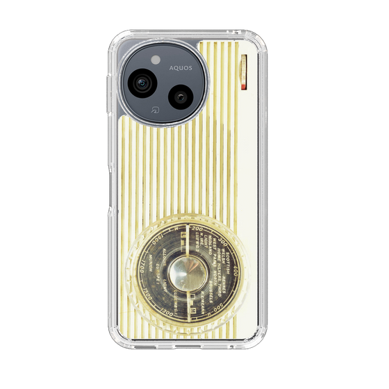 Slim Protection Case［ RETORO RADIO - White ］