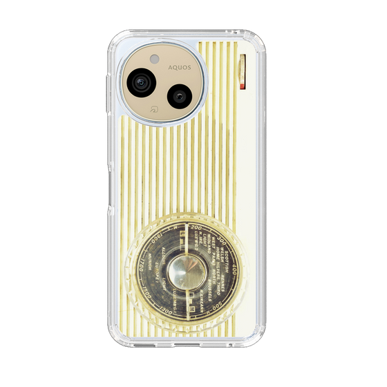 Slim Protection Case［ RETORO RADIO - White ］