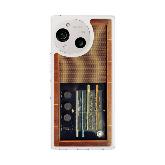 Slim Protection Case［ RETORO RADIO - Brown ］