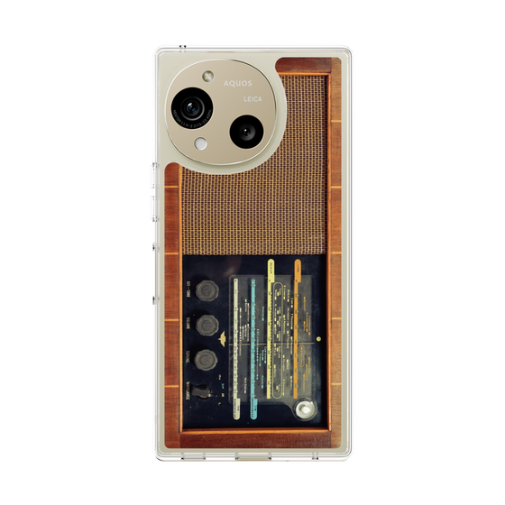 Slim Protection Case［ RETORO RADIO - Brown ］