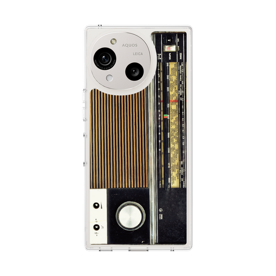 Slim Protection Case［ RETORO RADIO - Black ］