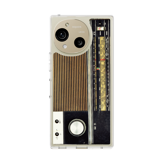 Slim Protection Case［ RETORO RADIO - Black ］