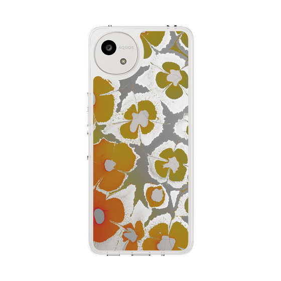 Slim Protection Case［ y2k(Year2000) - Flower - Yellow Gray ］