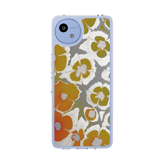 Slim Protection Case［ y2k(Year2000) - Flower - Yellow Gray ］