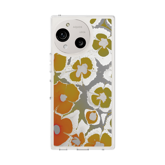 Slim Protection Case［ y2k(Year2000) - Flower - Yellow Gray ］