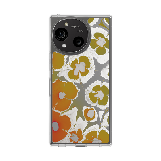 Slim Protection Case［ y2k(Year2000) - Flower - Yellow Gray ］