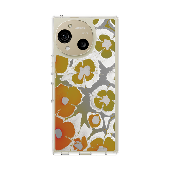 Slim Protection Case［ y2k(Year2000) - Flower - Yellow Gray ］