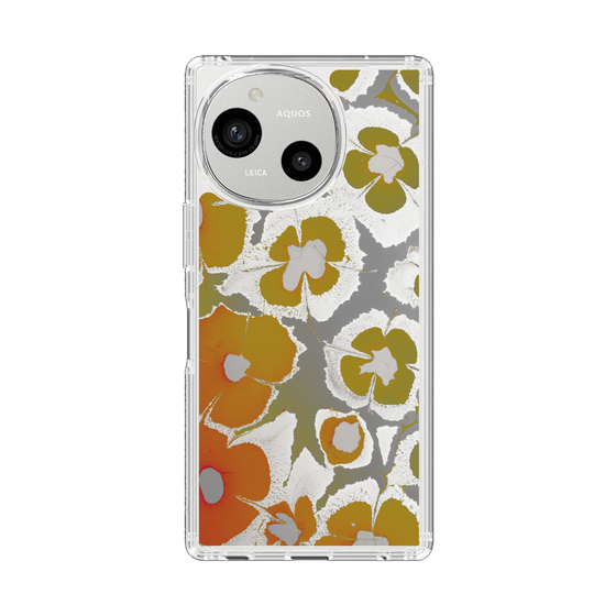 Slim Protection Case［ y2k(Year2000) - Flower - Yellow Gray ］