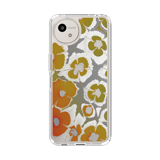 Slim Protection Case［ y2k(Year2000) - Flower - Yellow Gray ］