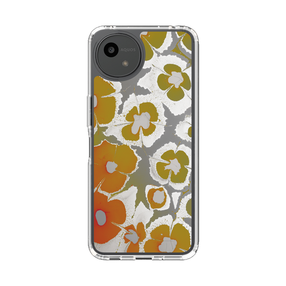 Slim Protection Case［ y2k(Year2000) - Flower - Yellow Gray ］