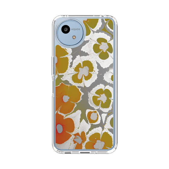 Slim Protection Case［ y2k(Year2000) - Flower - Yellow Gray ］